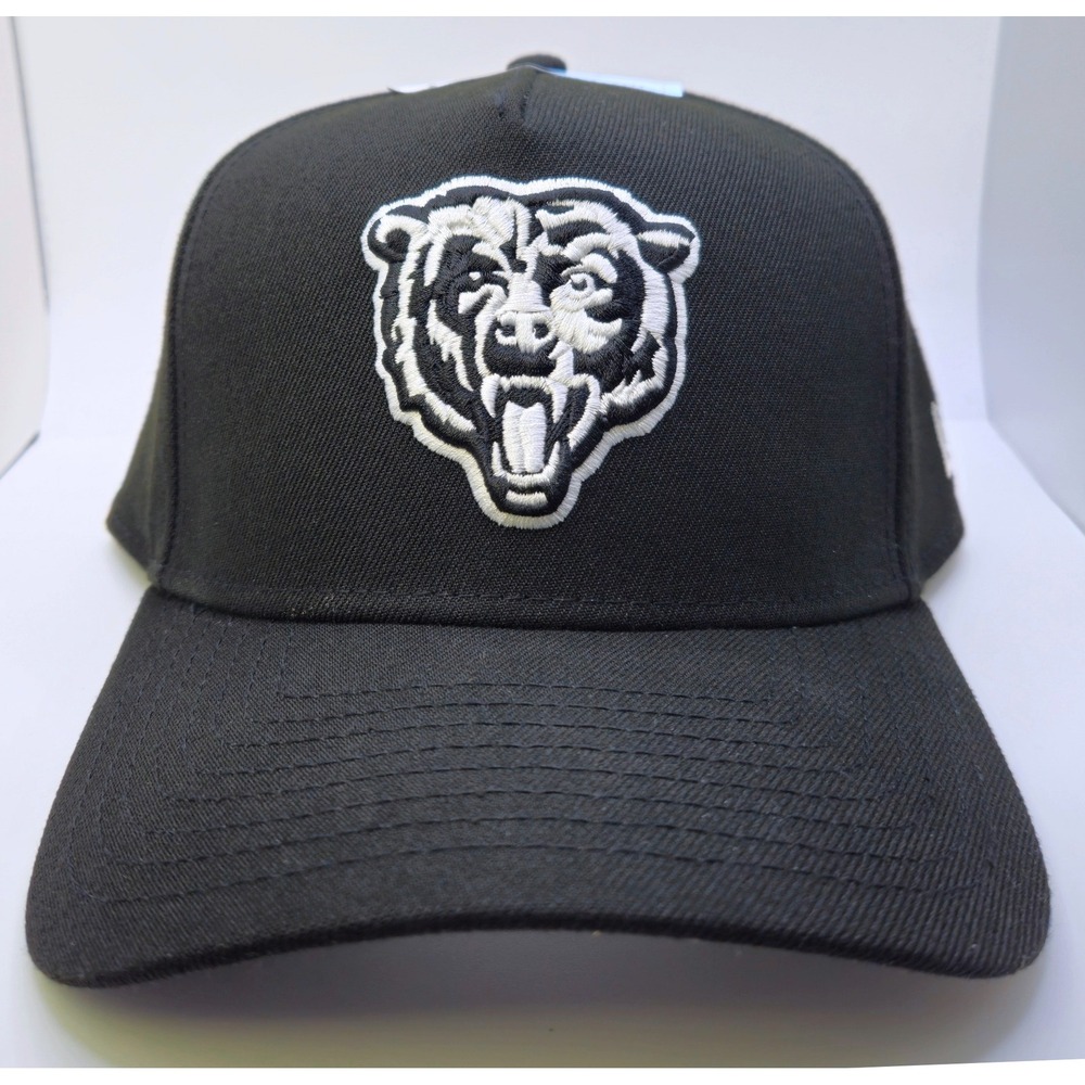 New Era 9FORTY Chicago Bears NFL Snapback Hat Black Embroidered Bear Logo OSFM